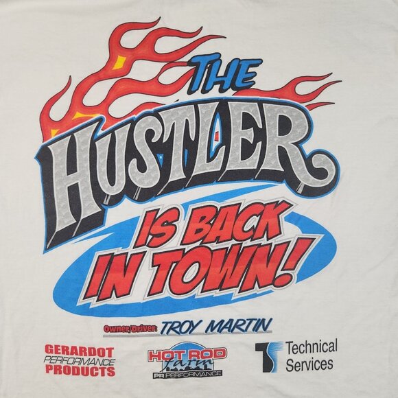 Vtg Chi-Town Hustler NHRA Drag Racing Shirt Troy Martin Chicago 72 Dodge Charger - Picture 3 of 10